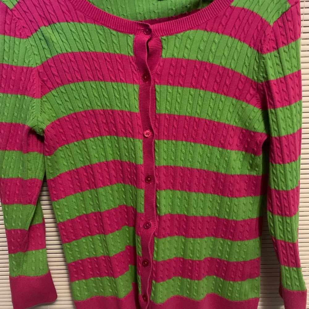 Green & Pink button up
